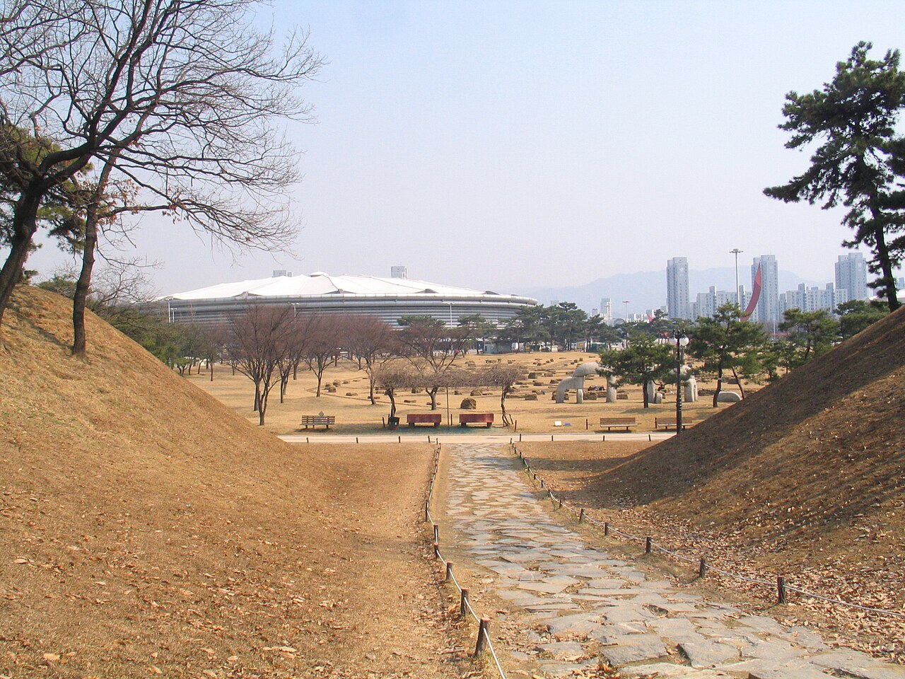 겨울철 서울 올림픽공원