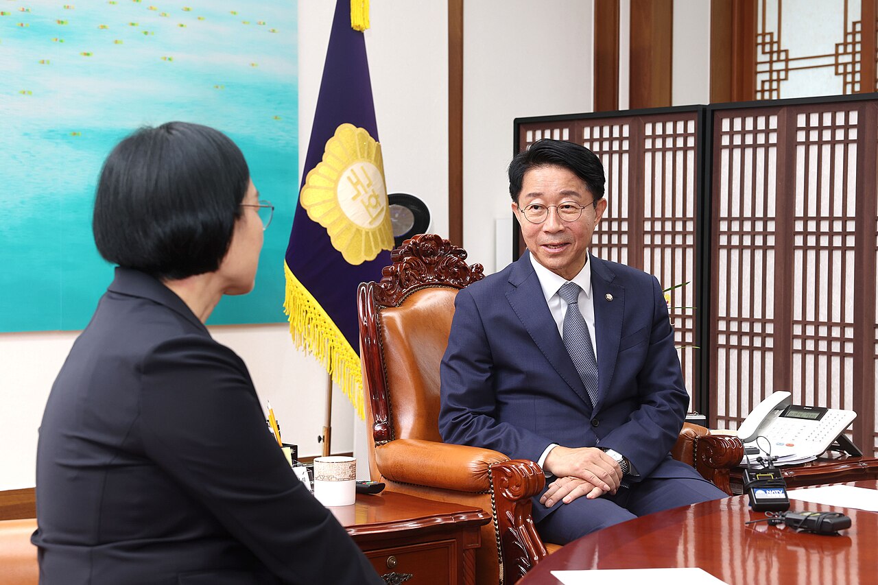 조정식 국회의장과 한성숙 국무총리 접견