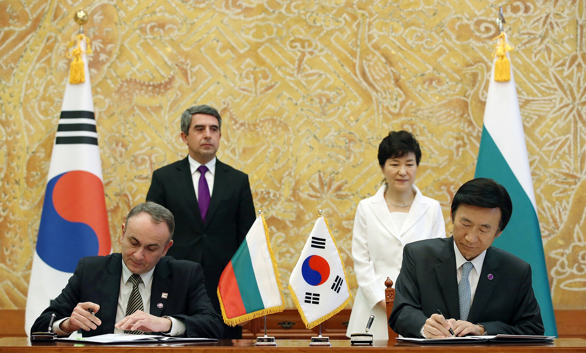 한·불가리아 정상 임석 하 협정 서명식