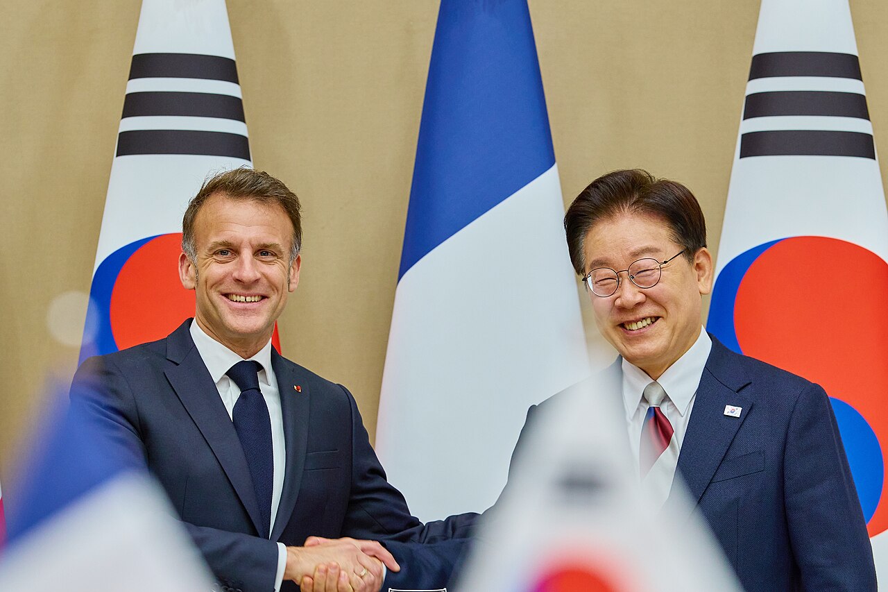 청와대에서 열린 한-프랑스 정상회담