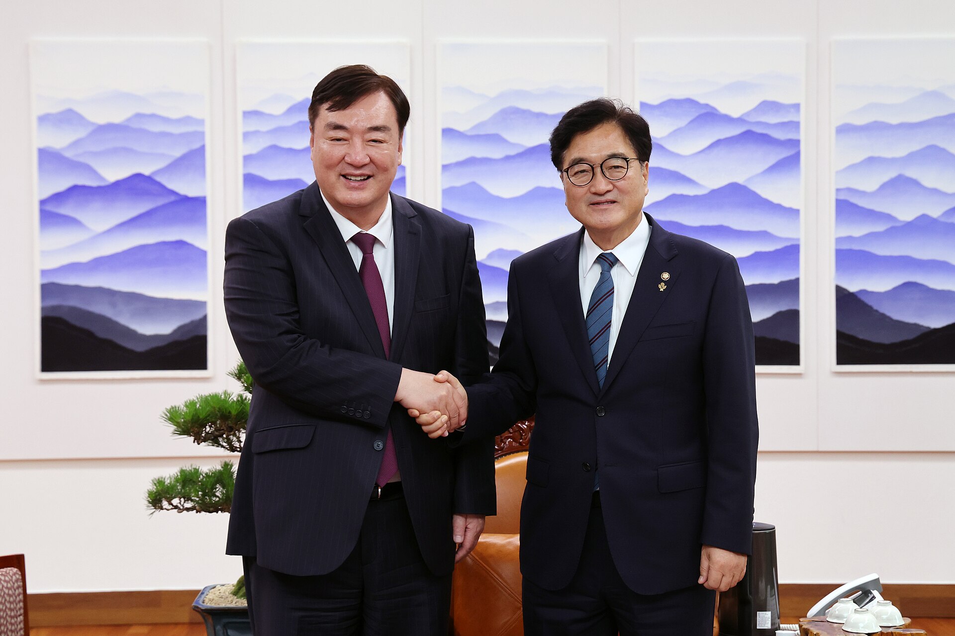 우원식 국회의장과 싱하이밍 주한 중국대사