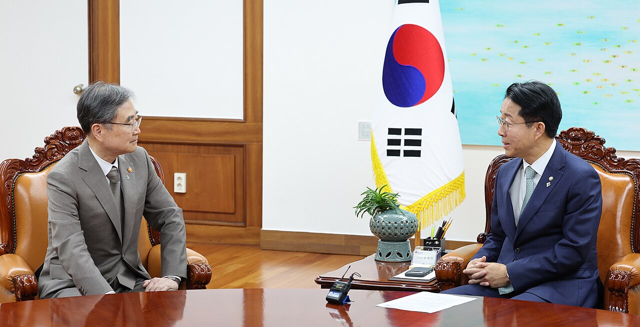 조정식 국회의장, 조현 외교장관 접견